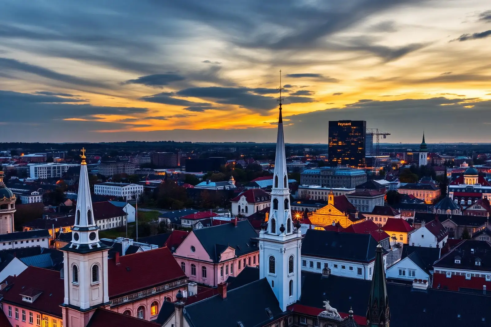 Tallinna vanalinna katused ja kortermajad